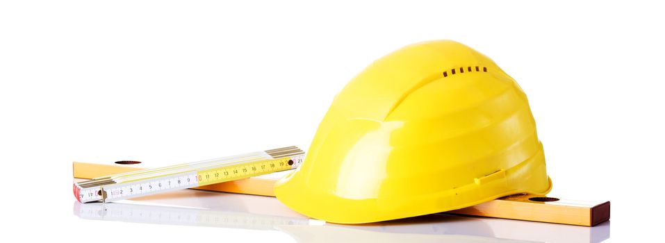 Construction set - helmet, measure,measuring