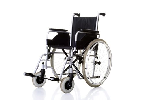 Invalid chair, wheelchair - isolated on white background