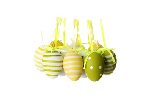 Easter egg decoration, isolated on white