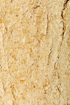 Wood sawdust briquettes texture , isolated on white