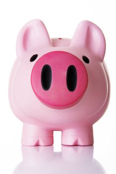 Piggy bank. Isolated on white.