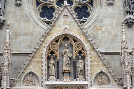 Entrance portal of the Zagreb cathedral