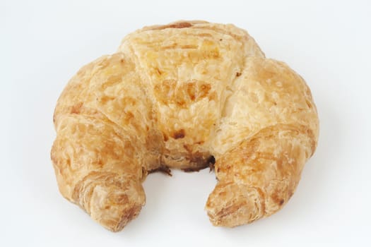 Single fresh croissant