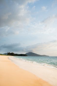 Untouched tropical beach in Thailand