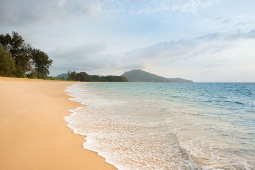 Untouched tropical beach in Thailand