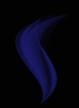 Flowing smoke vector files on a black background