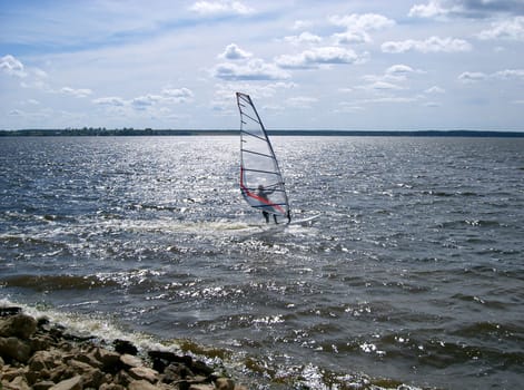 windsurfing  on the move 