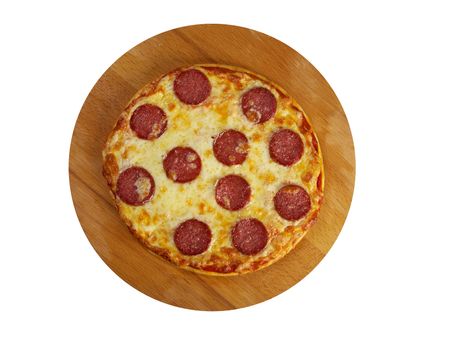 homemade pizza  Pepperoni.Closeup 