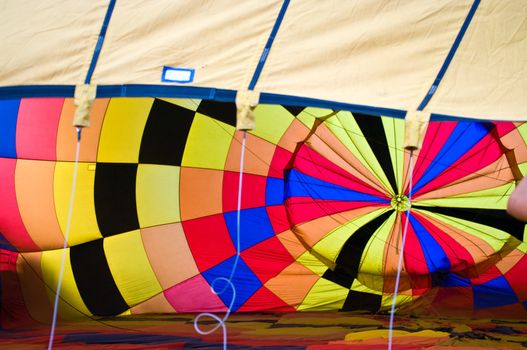 CHIANG MAI, THAILAND - NOV 26 : Participants blow up their balloons in the International Balloon Festival on November 26,2011 at the Prince Royal's College in Chiang Mai Thailand.