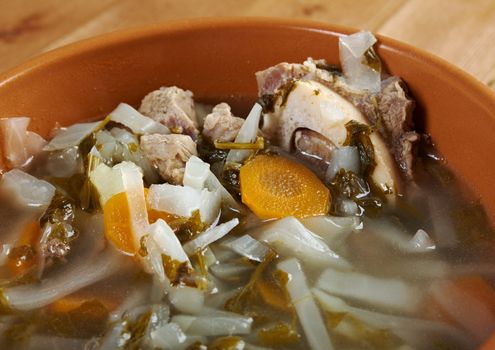  Russian national cabbage soup - Green sorrel   stchi