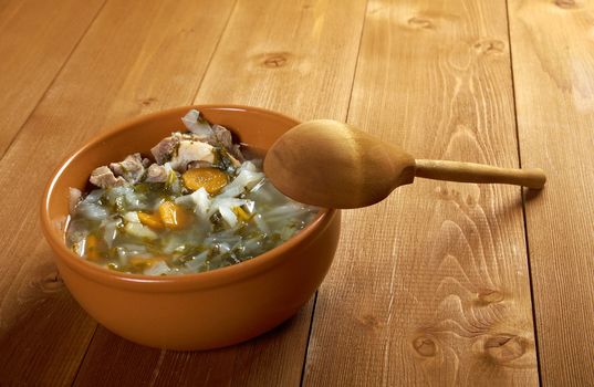  Russian national cabbage soup - Green sorrel   stchi