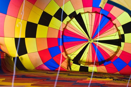 CHIANG MAI, THAILAND - NOV 26 : Participants blow up their balloons in the International Balloon Festival on November 26,2011 at the Prince Royal's College in Chiang Mai Thailand.