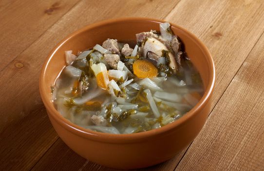  Russian national cabbage soup - Green sorrel   stchi