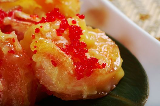 prawn potato chips chinese.closeup