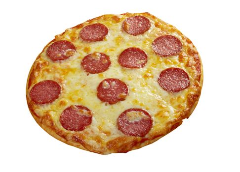 homemade pizza  Pepperoni.Closeup 