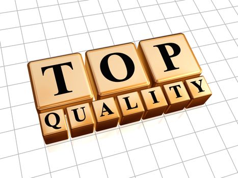 Top quality 3d golden box with black text