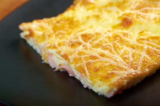 Omelet .Closeup .Shallow depth-of-field