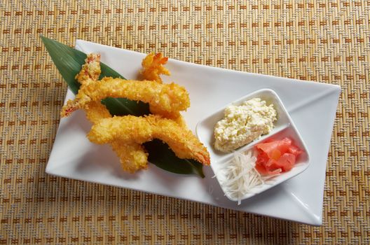 prawn Ebi tempura bowl, japanese food