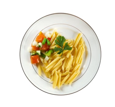 delicious macaroni pasta isolated  on white background 