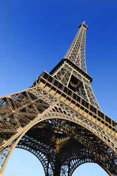 View at Eiffel Tower from the Champ de Mars (Field of Mars)