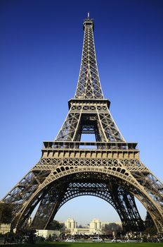 	
View at Eiffel Tower from the Champ de Mars (Field of Mars)