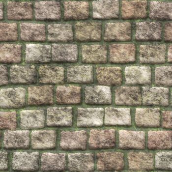 Seamless stone wall