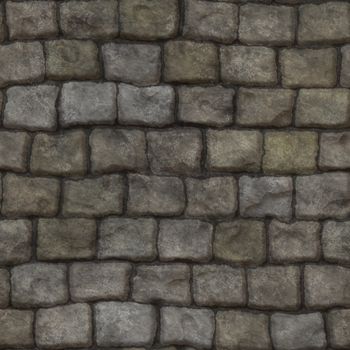 Seamless stone wall