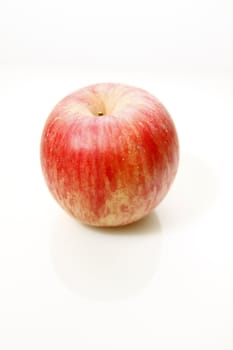 Red apple isolated on white background