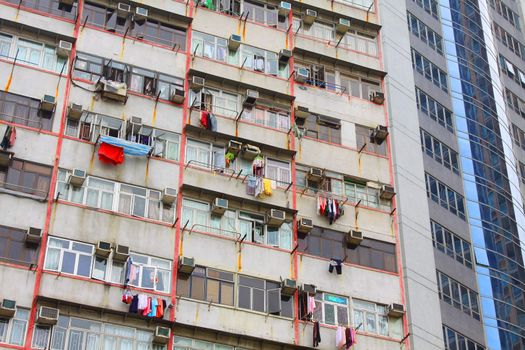 Packed Hong Kong housing