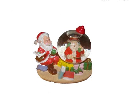 santa snow globe 