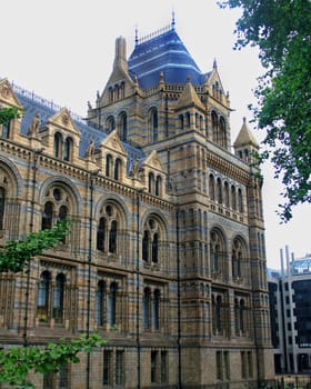 Ancient building in London, UK, great detail.