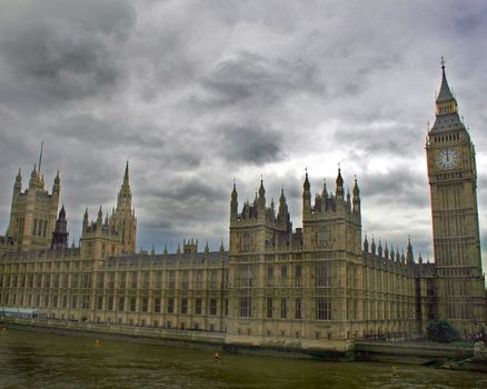 Houses of Parliament and Big Ben in London, UK.