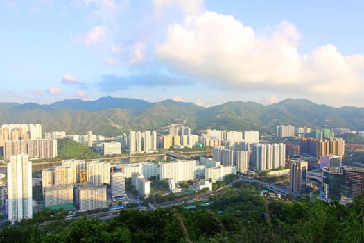 Hong Kong downtown at daytime