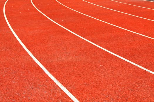 Running track lanes for athletes 