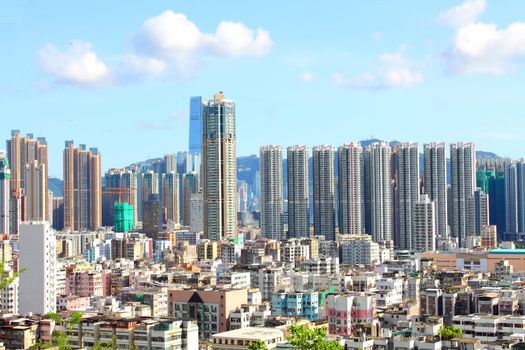 Hong Kong downtown at day time