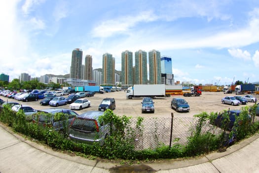 Tuen Mun, Hong Kong downtown at day time