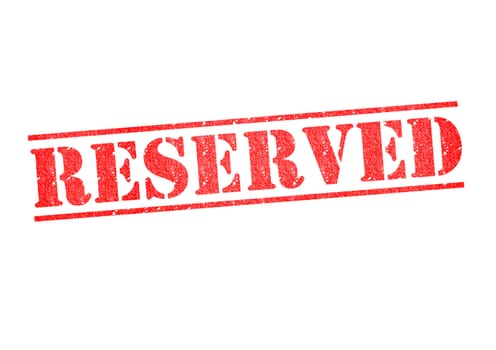 RESERVED rubber stamp over a white background.