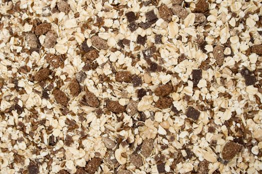 Texture shot of delicious muesli.