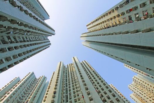 Packed Hong Kong housing