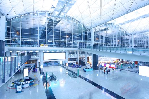 Hong Kong International Airport, one of the busiest airport in the world.