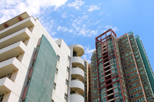 Hong Kong apartment blocks