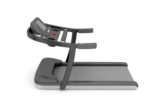 Treadmill on white, 3d illustration