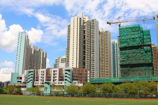 Hong Kong downtown at day time