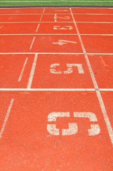 Running track for athletes