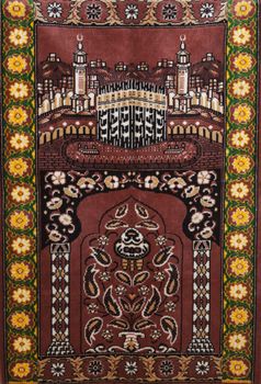 Red Seccade muslim carpet for daily pray