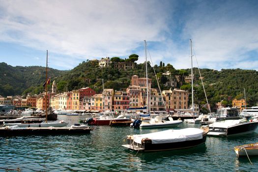Portofino  is a small Italian fishing village, a popular resting place for millionaires
