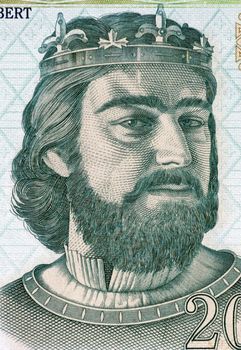 Charles I of Hungary (1288-1342) on 200 Forint 2004 Banknote from Hungary. First King of Hungary and Croatia during 1308–1342.