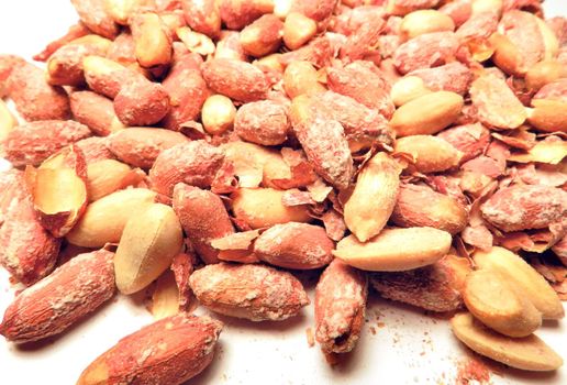 Salted peanut background texture