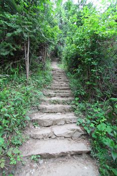 Hiking trail in China