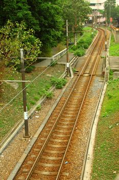 Light rail. It is a kind of transportation in Hong Kong area.